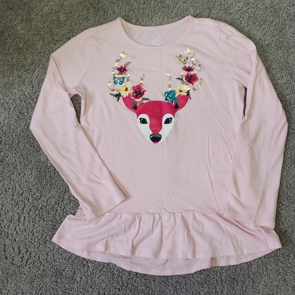 🌈 Soft Boho Deer Long-Sleeve T-shirt